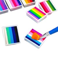 Kit de maquillage pigmenté pour le visage et le corps, peinture à base d'eau lavable pour enfants et adultes, Halloween, anniversaires, festivals, événements