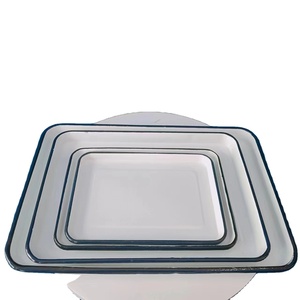Plateau en émail – Vaisselle moderne polyvalente en porcelaine haute qualité, compatible OEM pour hôtels et laboratoires - Product Image 1