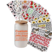 Transferts DTF personnalisés pour tasses Princess Valentine 16oz, Transferts DTF UV pour tasses, Transferts DTF UV pour tasses et couvercles, Dessins animés