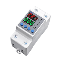 Dispositif de protection contre les surtensions et les sous-tensions réglable TOMZN DIN Rail 230V, relais de protection, moniteur de courant, limite de courant 40A 60A 80A 100A