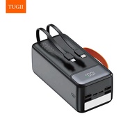 Batterie externe Li-Polymère ultra haute capacité 50000mAh avec affichage LED, charge rapide, sortie USB C, idéale pour le camping