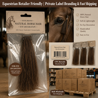 Extensions de frange anti-mouches de qualité supérieure en crin naturel, souples et durables, pour la protection des yeux des chevaux en bonne santé
