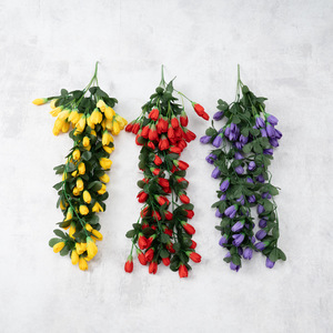 Decoración de Pared con Mini Tulipanes de Seda Estilo Instagram para Paredes de Tiendas de Té con Leche, Bodas, Eventos Comerciales y Festivos - Product Image 2