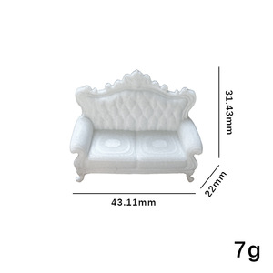 Divano in Miniatura <span class=keywords><strong>1</strong></span>:12, Set Mini per Simulazione d'Interni, Giocattolo per Bambole, Modellino Ornamentale - Product Image 6