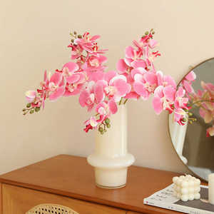 Fleur artificielle Phalaenopsis de haute qualité, effet 3D, pour la décoration de la maison, du salon, du café, la Saint-Valentin, la remise des diplômes - Product Image 5