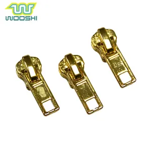 Really cool golden metal sliders Auto Lock with special circle puller for bags shoes