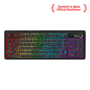 Ak980 Plus Maillard <b>Switch</b> (contoured Black Keycaps) Tri-mode W/ <b>Oled</b> Display Rgb Diy Mechanical Keyboard Ak980 Plus Maillard - Product Image 2