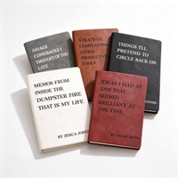 Carnet à spirales personnalisé avec couverture en cuir PU, imprimé offset, design amusant, papier couché, cadeau d'anniversaire pour homme/femme