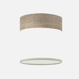 Lampada da soffitto regolabile E27 bianca e legno/grigio, dimensioni 16x16x16 cm, ideale per illuminazione decorativa in interni. - Product Image 1