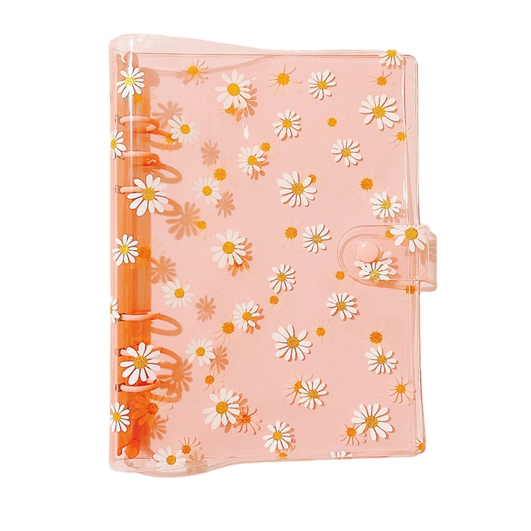 Персонализированные 6 колец спираль с отрывными листами пластика прозрачного ПВХ diy планировщик бюджета A5 A6 записная книжка С ПЕРЕПЛЕТОМ