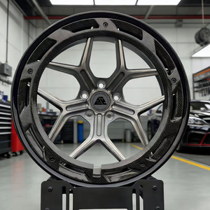 Jantes forgées 2 pièces super concaves et baril en fibre de carbone pour Tesla Mercedes |   Jantes forgées multi-branches, tailles 18-20 - Product Image 4