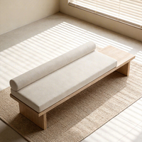 Banc à chaussures moderne en bois massif pour entrée, banc de repos minimaliste pour chambre à coucher, banc long design minimaliste