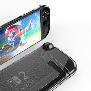 SYYTECH Split Crack PC TPU funda protectora de cristal para NS <span class=keywords><strong>Nintendo</strong></span> <span class=keywords><strong>Switch</strong></span> 2 <span class=keywords><strong>V2</strong></span> consola Shell cubierta protectora transparente - Product Image 6