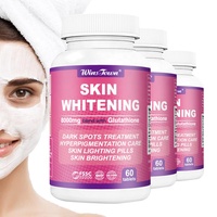 Personnalisé blanchir la peau pilule collagène vitamine pilules éclat éclaircissant L-gluthatione capsule peau blanchissant comprimé