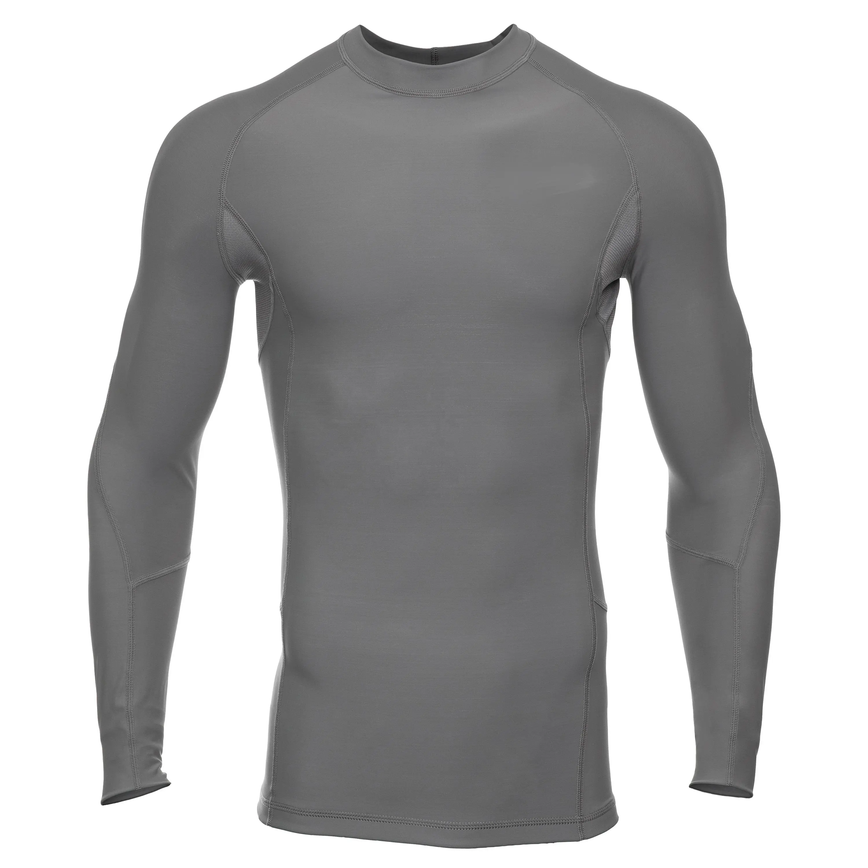Shirt Polyester/spandex Long sleeve swim shirts custom compression rash guards swim shirt high quality materials for mens