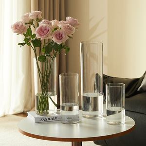 Nghệ thuật Deco Thiết kế handmade rõ ràng Glass xi lanh tầng Vase cho trung tâm đám cưới và nụ lọ - Product Image 5