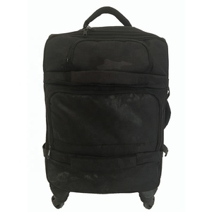 Lightweight Travel bag Rolling Luggage 4 Spinner wheels carry on Black Computer Trolley Case Men Cabin Suitcase