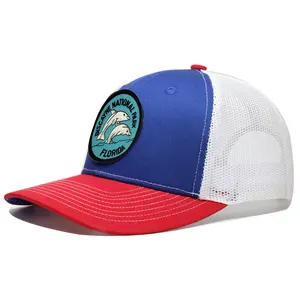 Cappellino con cappello da camionista in maglia a 6 pannelli in tinta unita con Logo personalizzato Casquette Gorras