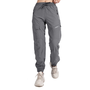 Usine de vêtements Femmes Sport <span class=keywords><strong>Randonnée</strong></span> Cargo Jogging Pantalon Entraînement en plein air Séchage rapide UPF 50 + Pantalon avec poches zippées - Product Image 1