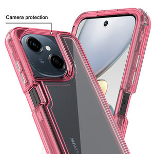 Funda Protectora Transparente 3 en 1 a Prueba de Golpes para Infinix Hot 60 Pro+ Smart <span class=keywords><strong>10</strong></span>+ Pop <span class=keywords><strong>10</strong></span> Spark 40 Pro+, Carcasa Transparente - Product Image 4