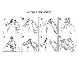 Commercio all'ingrosso Dei Capelli Clippers Limite <span class=keywords><strong>Pettine</strong></span> <span class=keywords><strong>Pettine</strong></span> Guida <span class=keywords><strong>Per</strong></span> Gli Uomini Capelli Trimmer - Product Image 6