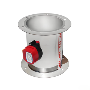Serranda di regolazione del volume dell'aria elettrica in acciaio inossidabile regolabile per sistemi di condotti HVAC - Product Image 4