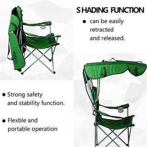 Sombrilla Portátil Plegable y Económica para Camping, Silla de Playa con Toldo - Product Image 3