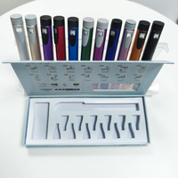 Boîte d'emballage en carton rigide jetable écologique pour cartouches de stylo injecteur de soins personnels, impression personnalisée 4 couleurs