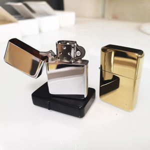 Zupo Stainless Steel Laser Engraving Printing Customized Logo Collection Cigarette Set Windproof Oil Cigarette <strong>Lighter</strong> - Product Image 5