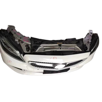 Grosir Kit Hidung Depan Bekas Lengkap untuk Benz C Class W205 LCI Versi Sport, Bumper Depan Dengan Lampu Depan & Radiator