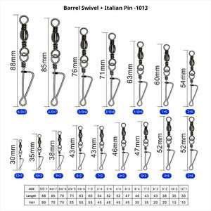 Mousqueton pivotant en laiton de style italien, robuste, pour la pêche, outils et accessoires de pêche, avec garantie de 3 ans - Product Image 6