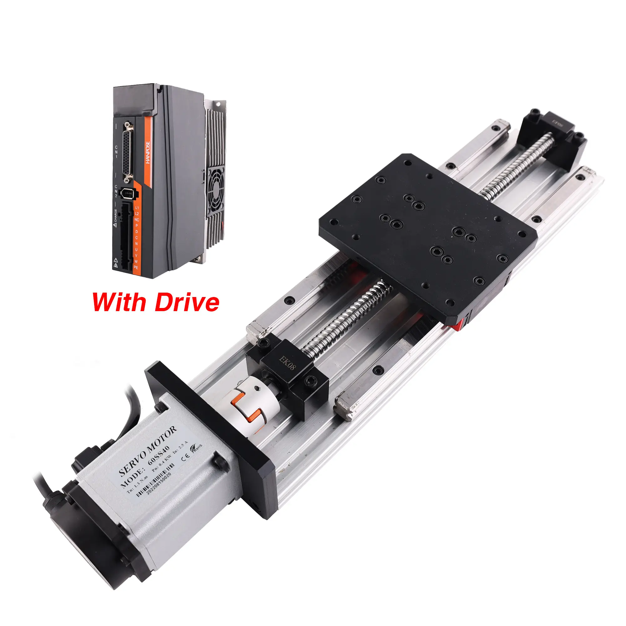 Sfu1204 Mô Đun Tuyến Tính Vít Bi 200Mm Độ Chính Xác Cao HGR Hướng Dẫn Kép HPV6 CNC Động Cơ Servo Ac Tùy Chỉnh 400W