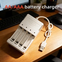 Chargeur de batterie intelligent au lithium AA AAA rechargeable, charge rapide, affichage LED, prise secteur 1,2 V 800 mA pour appareil photo