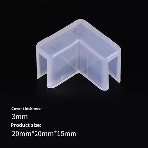 Pelindung Sudut Tangki Ikan Anti Tabrakan Penutup Pelindung Lembut Transparan Segitiga Sudut Kanan Kaca Akrilik Elastis Akuarium - Product Image 6