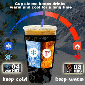 Funda para Vaso de Café Helado, Portavasos Personalizado para Café para Llevar, Funda de Neopreno Reutilizable para Vasos de Café, Portavasos Personalizado para Bebidas - Product Image 3