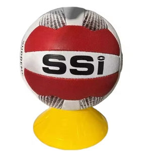 ลูกเบสบอลแบบเน็ตบอลทำจากหนัง PU ลายปักด้วยมือคุณภาพดี - Product Image 1