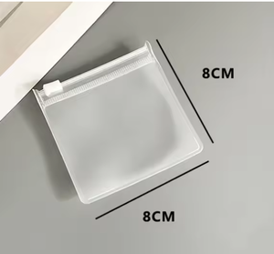 Transparent Zipper Jewelry Pouch BOPP Resealable Storage Bag for <b>Rings</b> Necklaces Bracelets - Product Image 2
