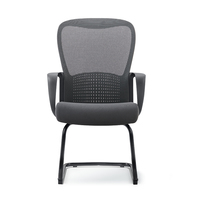 Chaise de bureau ergonomique moderne en maille, réglable, empilable, à bascule, pour usage commercial, scolaire et de conférence, vente en gros