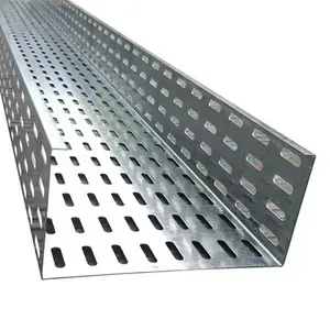 Bridge manufacturer aluminum alloy hot-dip galvanized anti-ladder trough tray type bridge partition cover special for power
