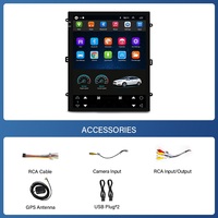 Autoradio universel 9,7 pouces avec écran IPS, autoradio stéréo, GPS, vidéo, Carplay, Android Auto, lecteur DVD de voiture
