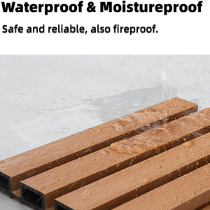 Great Composite <b>Interior</b> <b>Wall</b> <b>Panels</b> Wpc <b>Wall</b> Paneling Sheet Outdoor Fluted Decorative Slat Modern <b>Wall</b> <b>Cladding</b> - Product Image 3