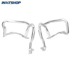 Protection de garde-moteur avant chromée pour BMW R 1200 RT <span class=keywords><strong>R1200RT</strong></span> 2014 2015 2016 2017 2018 2019, barre de protection, grande barre - Product Image 1