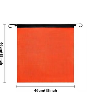 18x18 inch màu cam sáng lưới quá khổ cảnh báo cờ và an toàn cờ với móc cho xe tải cảnh báo an toàn cờ - Product Image 6