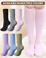 Chaussettes de compression personnalisées pour femmes, 20-30 mmHg, pour varices, sportives, en nylon et cuivre, avec grip hiver, pour le genou