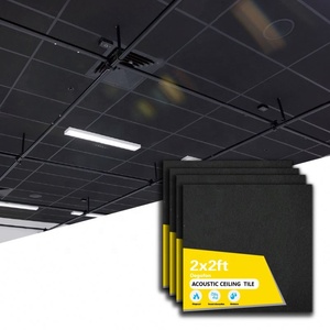 <span class=keywords><strong>Plafond</strong></span> suspendu en grille directe d'usine 2x2, <span class=keywords><strong>isolation</strong></span> acoustique en fibre de verre, suspension de panneaux en laine de verre, panneau insonorisant - Product Image 5