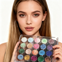 Choisissez les couleurs de fards à paupières que vous aimez, personnalisez votre palette de fards à paupières unique, maquillage de beauté, chrome, paillettes, brillant, fard à paupières