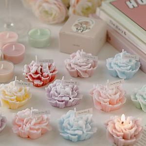 เทียนหอมรูปดอกโบตั๋นทำมือจาก Fyincraft เทียนหอมดอกโบตั๋นสำหรับตกแต่งบ้าน เทียนหอมจากไขถั่วเหลือง - Product Image 1