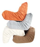 Fauteuil pouf modulable convertible moderne en velours pour adultes - Grand fauteuil surdimensionné à mémoire de forme sans os, remplissage en mousse à mémoire de forme