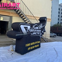 Le plus audacieux affichage de votre marque : Mur gonflable Scorpion, Ballon publicitaire gonflable avec logo noir