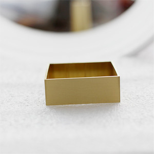 Lot de 15 couvre-pieds carrés en laiton à 4 côtés pour meubles et décoration intérieure, durables - Product Image 3